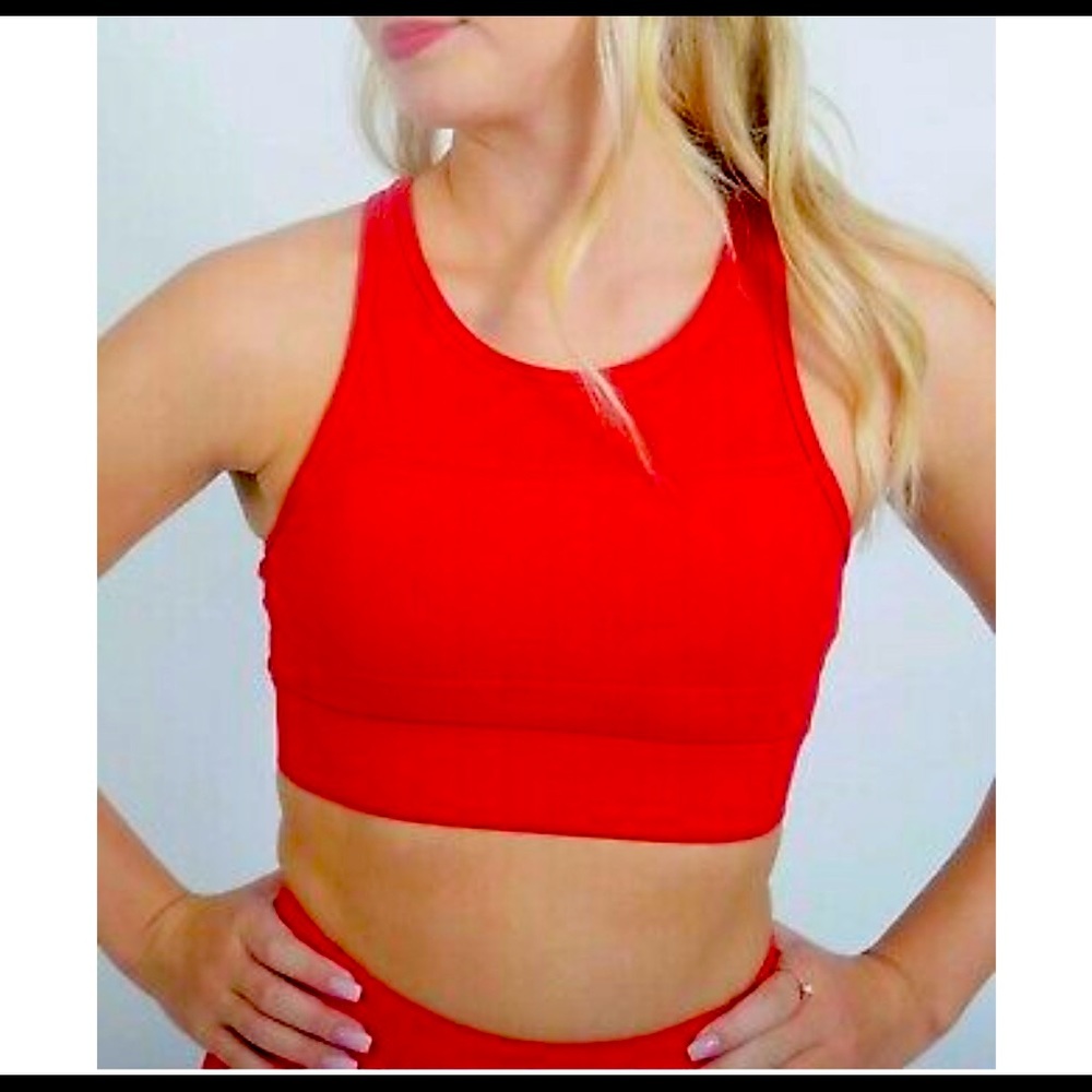 Zyia Red All Star Sports Bra, Medium (34A-36C)